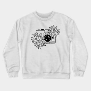 Floral Camera Crewneck Sweatshirt